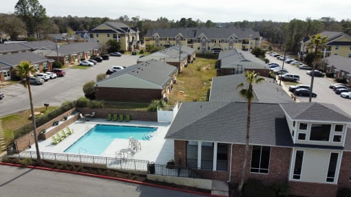 Exterior View at The Fountains Apartments, Pensacola, Florida, 32514